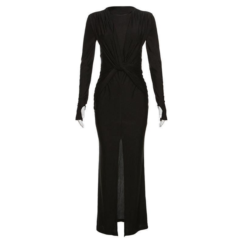 Date Night Out Long Sleeve Maxi Dress - 808Lush