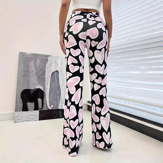 High Waist Hip Wrapped Casual Women Pants