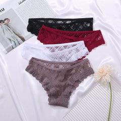 Women Brazilian Panties Mesh Lace Stitching Sexy Panty T-Back - 808Lush