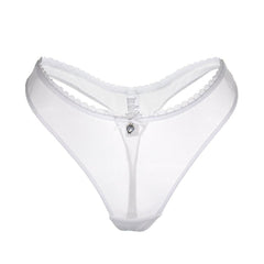 Silk Ultra Thin Panty Transparent Mesh T Back - 808Lush