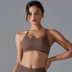 Yoga Bra Quick Drying Tight Sling Cross Back Sports Bra