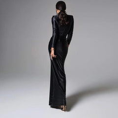 Women Elegant Socialite Maxi Dress