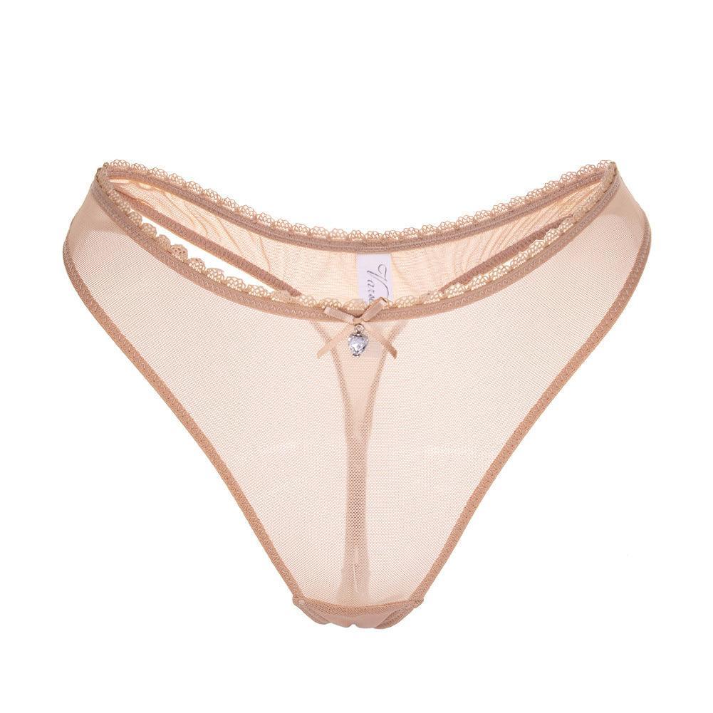 Silk Ultra Thin Panty Transparent Mesh T Back - 808Lush