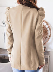 Women Long Sleeve Collared Blazer - 808Lush