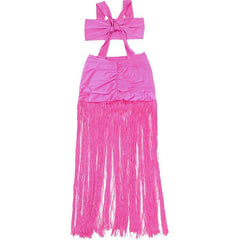 Women Sexy Butterfly Strap Cropped Strap Tassel Dress - 808Lush