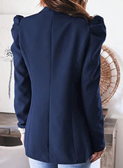 Women Long Sleeve Collared Blazer - 808Lush