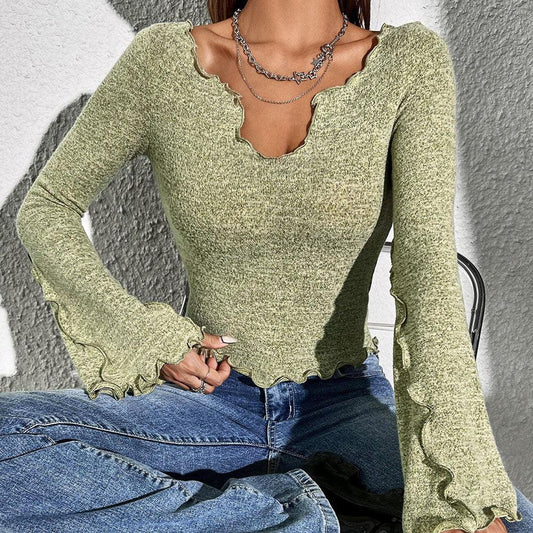 Women Elegant Long Sleeve Top