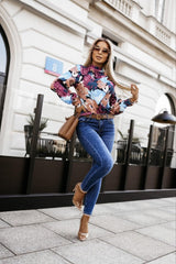 Floral Elegant Long Sleeve Blouse Top