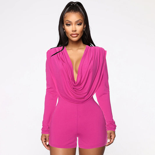 Women Sexy Long Sleeve Romper