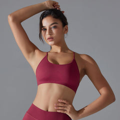 Yoga Bra Quick Drying Tight Sling Cross Back Sports Bra