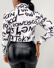 Women Shirt Long Sleeve Women Button Digital Printed - 808Lush