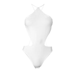 Women Halter Hollow Out Sexy Bodysuit