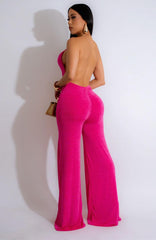 Sexy Casual Backless Jumpsuit