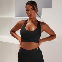 Breathable Yoga Cross Straps Back Sling Sports Bra