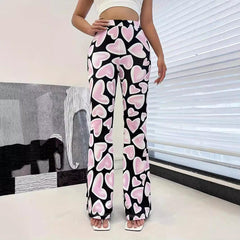 High Waist Hip Wrapped Casual Women Pants