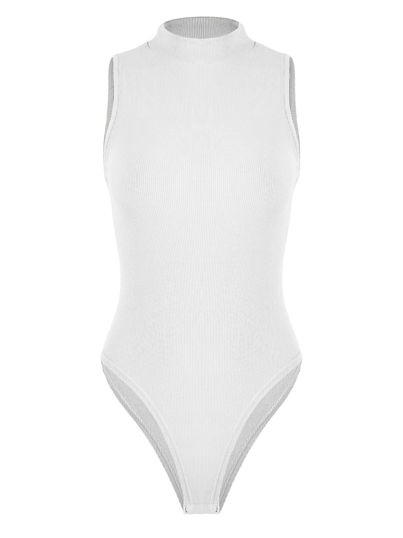 Women Bodysuit Sexy Slim Rib Sleeveless - 808Lush