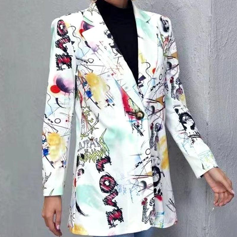 Women Casual Printed Small Blazer - 808Lush