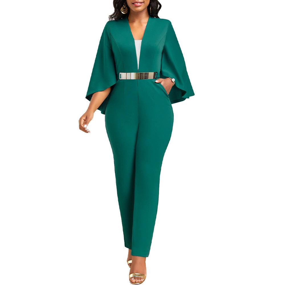 Formal Jumpsuit Batwing Sleeve