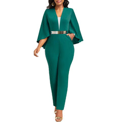 Formal Jumpsuit Batwing Sleeve