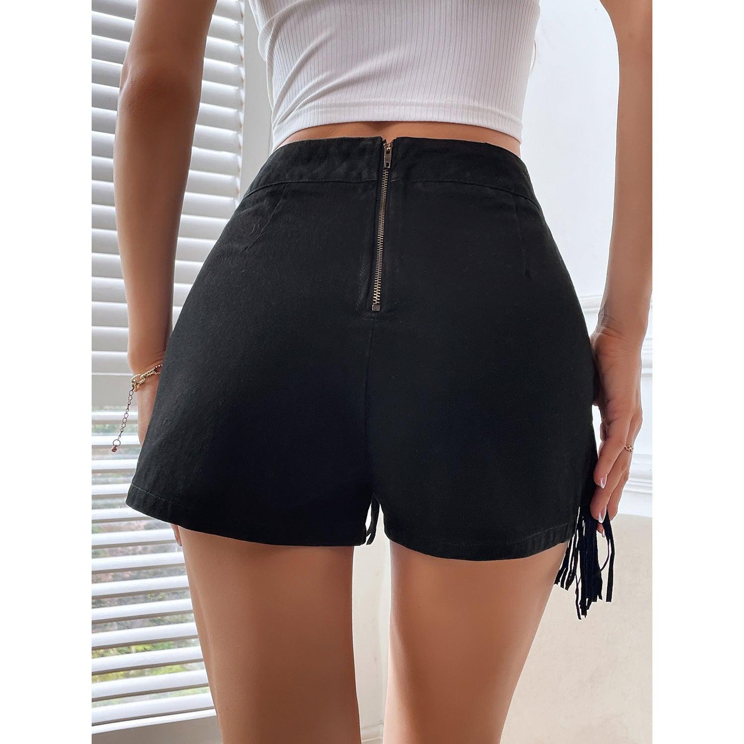 Women Casual Sexy Sheath Low Waist Denim Shorts - 808Lush