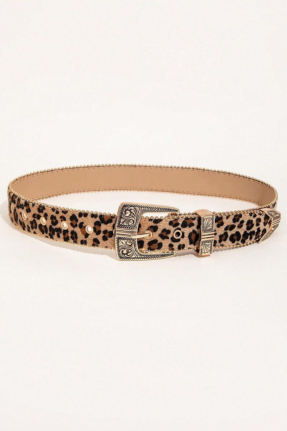 Leopard PU Leather Belt - 808Lush