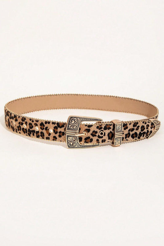 Leopard PU Leather Belt - 808Lush