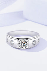 1 Carat Moissanite 925 Sterling Silver Ring - 808Lush