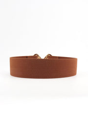 Geometric Buckle Elastic Wide Belt - 808Lush