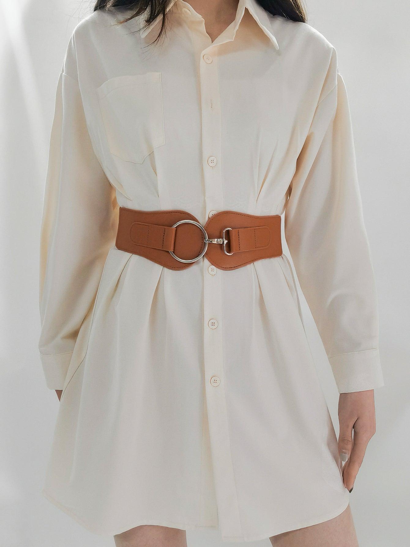 PU Elastic Wide Belt - 808Lush