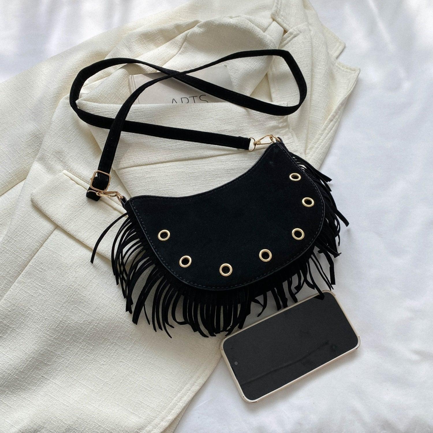 Fringe Detail Crossbody Bag - 808Lush