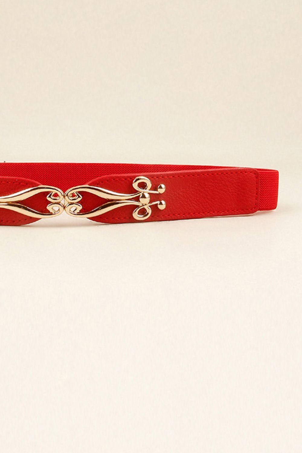 Alloy Buckle Elastic Belt - 808Lush