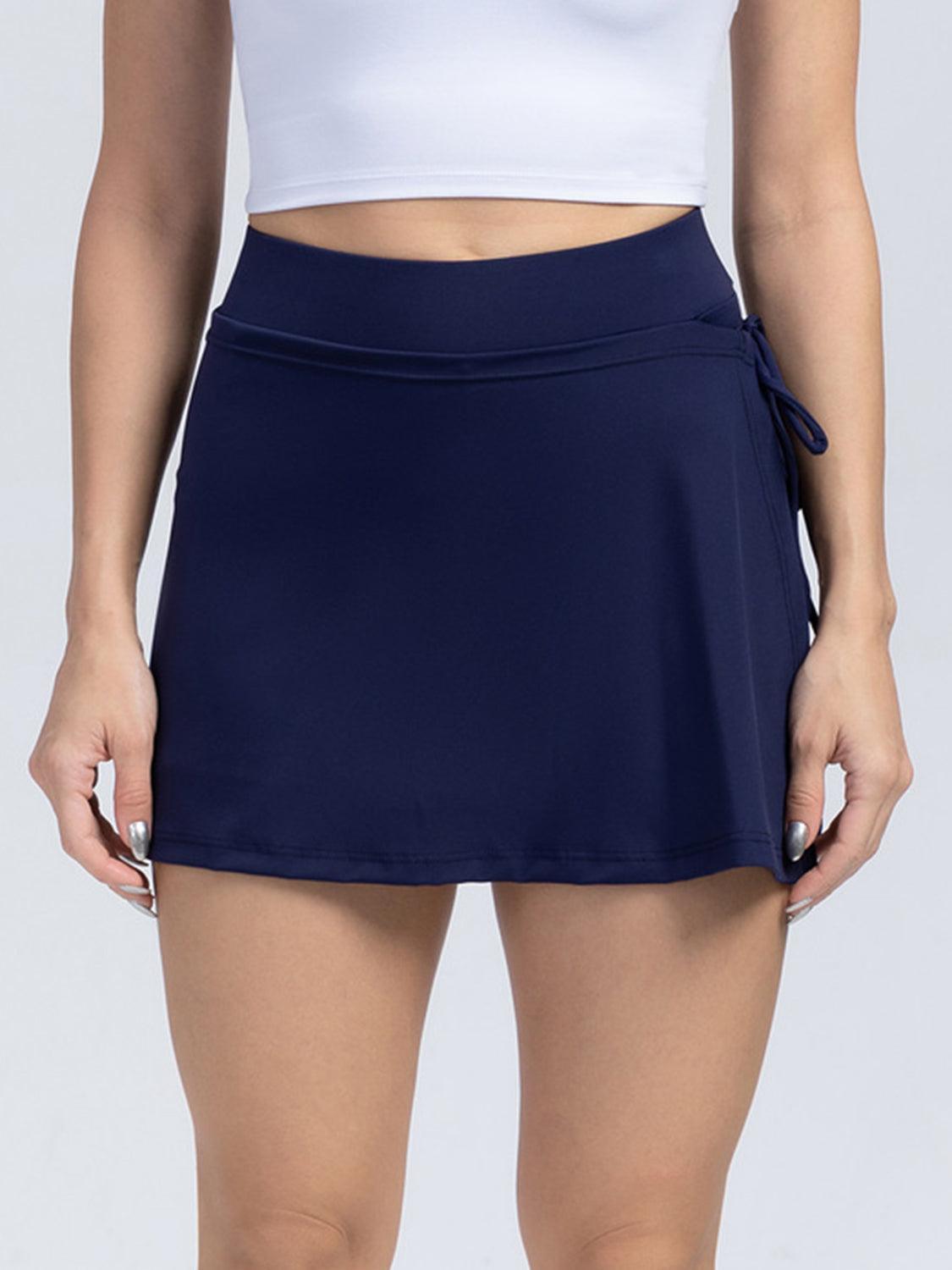 Tied High Waist Active Shorts - 808Lush