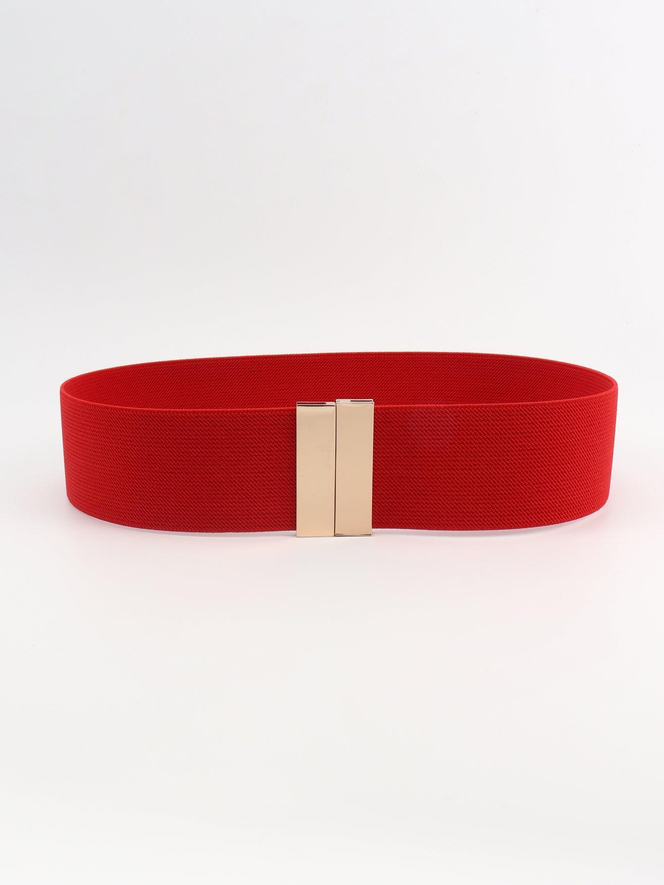 Alloy Buckle Elastic Belt - 808Lush