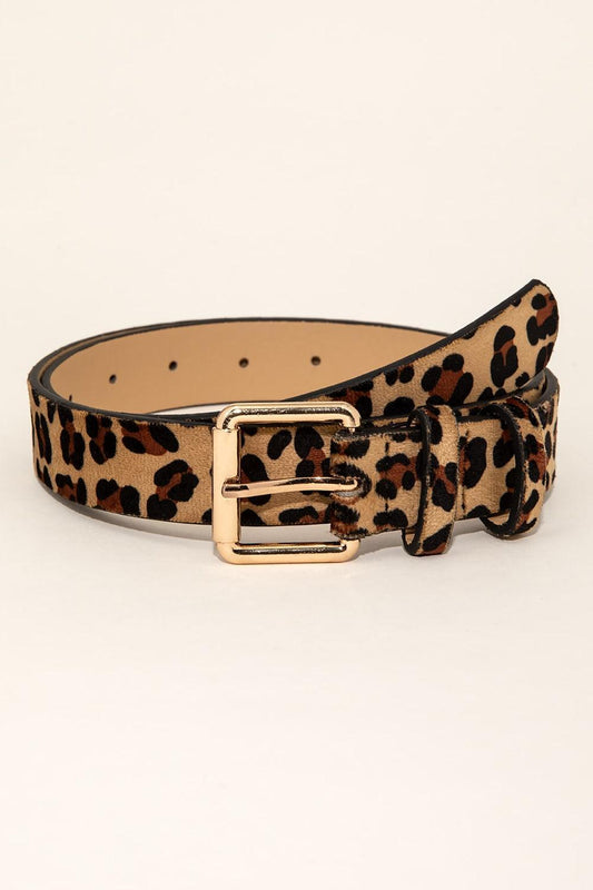 Leopard PU Leather Belt - 808Lush