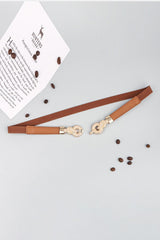 Zinc Alloy Buckle PU Leather Belt - 808Lush