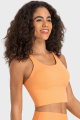 Crisscross Back Ladder Detail Sports Bra - 808Lush