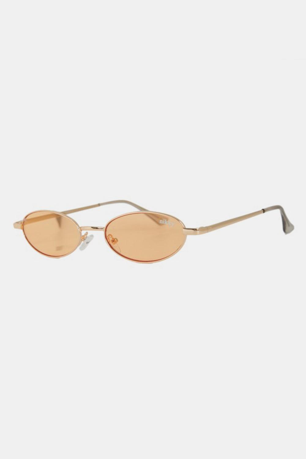 Nicole Lee USA Metal Frame Finley Oval Sunglasses - 808Lush