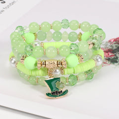 Beaded Soft Pottery Charm Bracelet - 808Lush