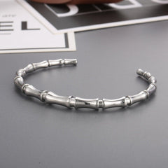 Stainless Steel Bamboo Shape Bracelet - 808Lush