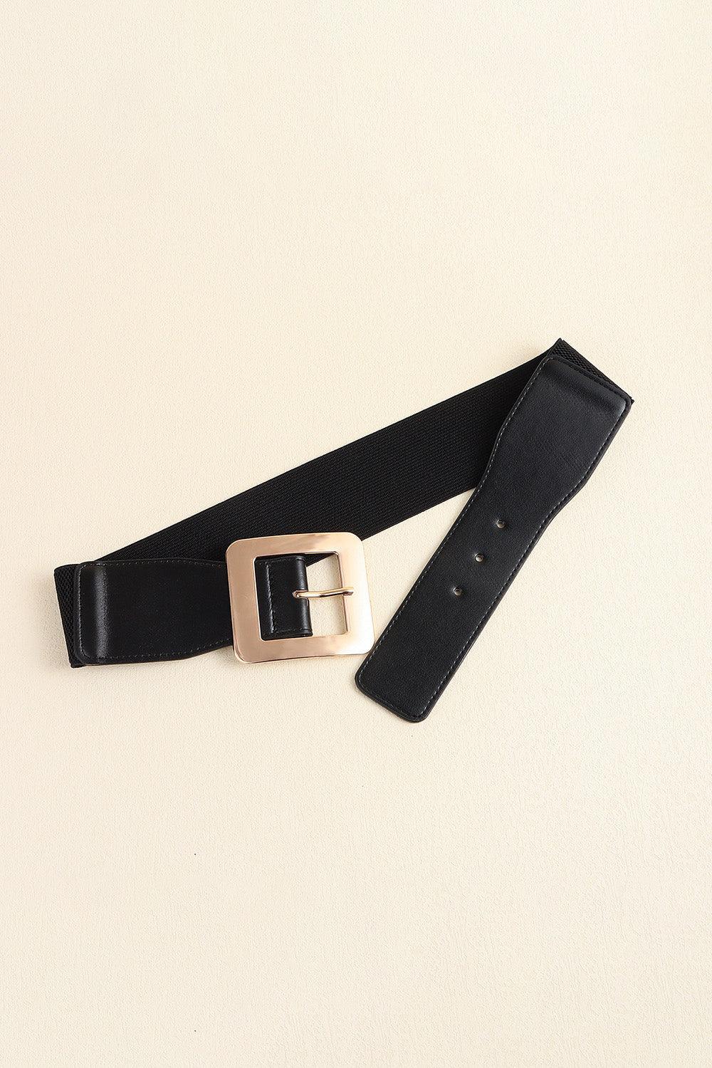 Alloy Buckle PU Leather Belt - 808Lush