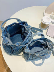 Adored Denim Shoulder Bag - 808Lush