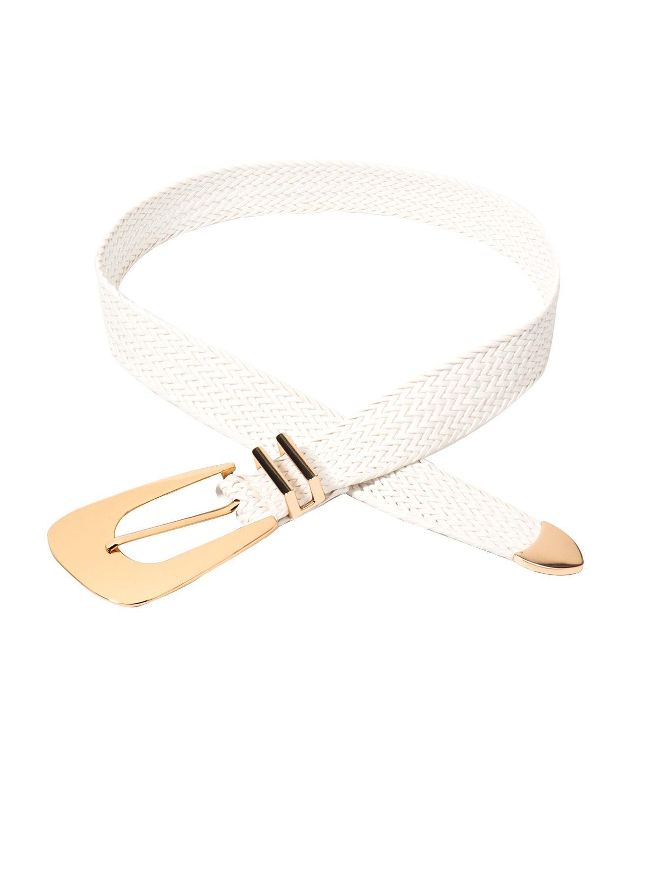 Irregular Buckle Braid Belt - 808Lush