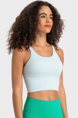 Crisscross Back Ladder Detail Sports Bra - 808Lush