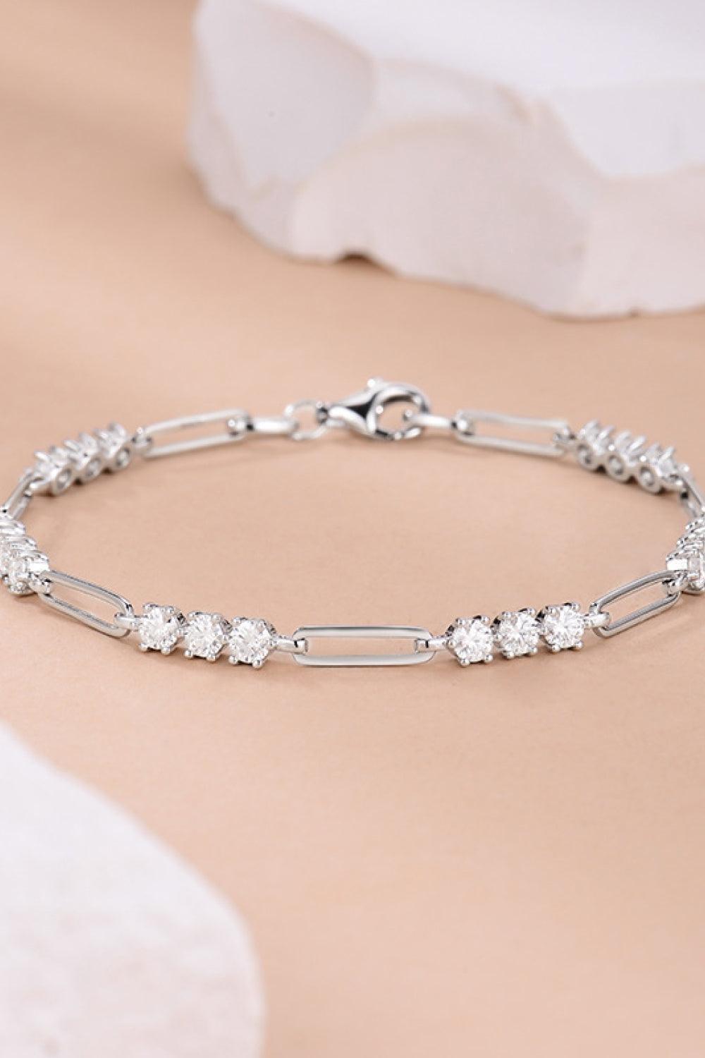 1.8 Carat Moissanite 925 Sterling Silver Bracelet - 808Lush