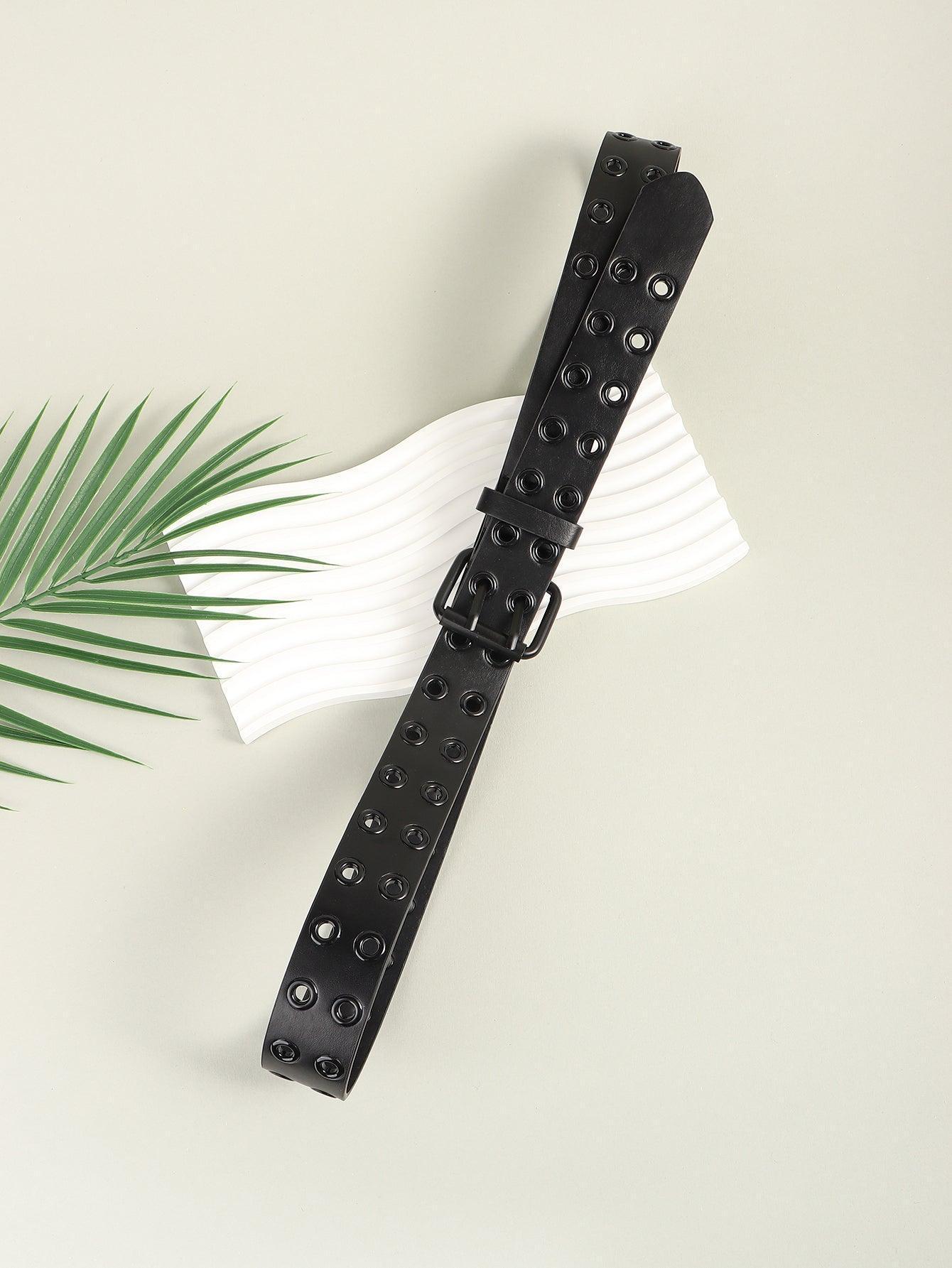 Grommet PU Leather Belt - 808Lush