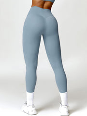 Twisted High Waist Active Pants with Pockets - 808Lush