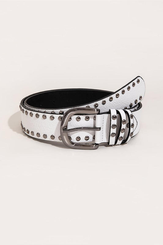 PU Leather Studded Belt - 808Lush