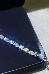 10 Carat Moissanite Platinum-Plated Bracelet - 808Lush