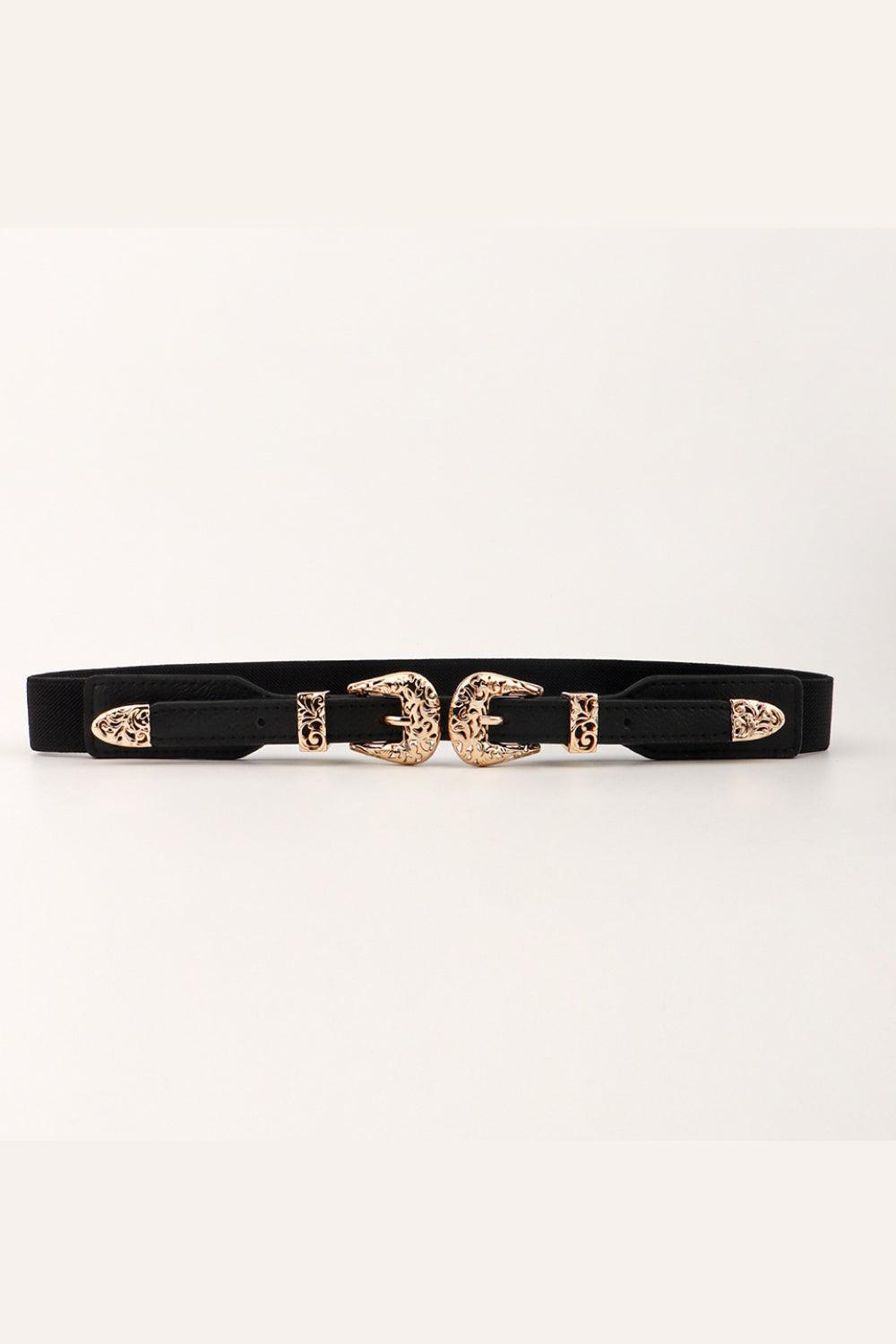 Double Buckle Elastic Belt - 808Lush