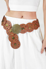 Round Shape PU Leather Belt - 808Lush